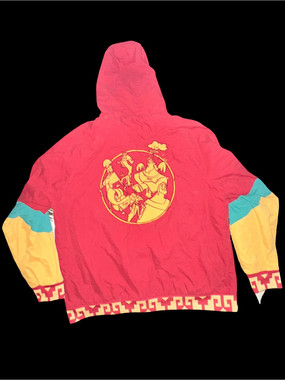 Disney The Emperor’s New Groove Hooded Color Block Jacket 3X Y2K Disney Licensed